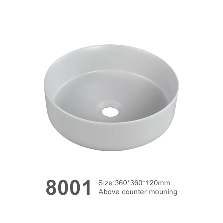 Round shape wc washroom countertop sink table top wash hand vessel lavabo basin bathroom ceramic art wash basins bowl for hotel