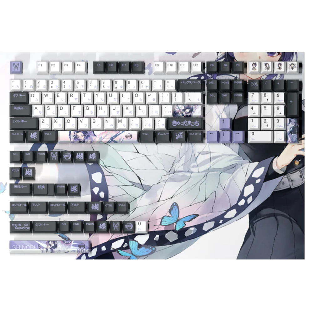 Royal Kludge oem keycap teclas personalizadas black backlit pbt keycaps custom profile anime keycap pbt sublimation