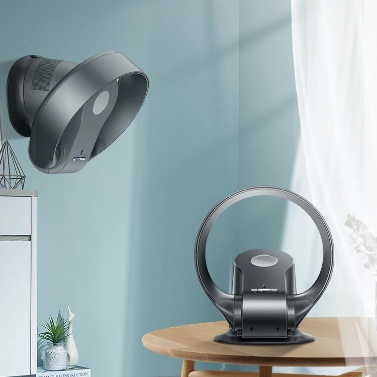 Table Wall Mounted Bladeless Fan Silent Dc Motor Energy-Saving Turbocharging Technology Smart Air Cooling Fan