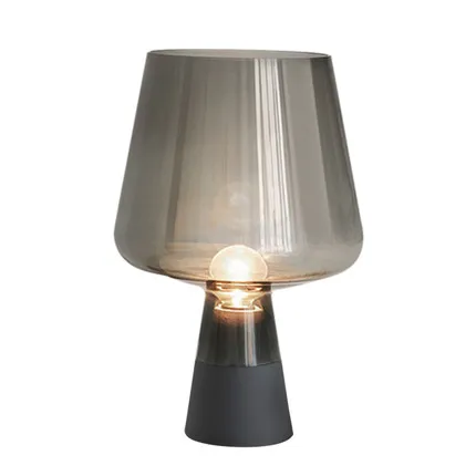 Postmodern Minimalist Bedroom Bedside Cement Table Lamp Living Room Study Lamp Personality Creative Glass Small Table Lamp