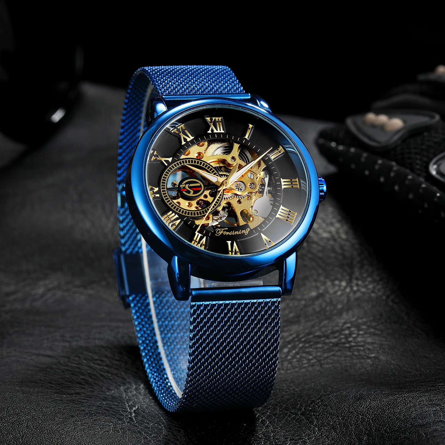 2024 Forsining mechanical watch saat man hour clock custom men luxury brand automatic