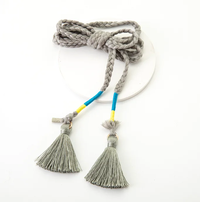 Fashion Binding tassel hanging tassels tied rope belt crafts art rope hanging decoration processing