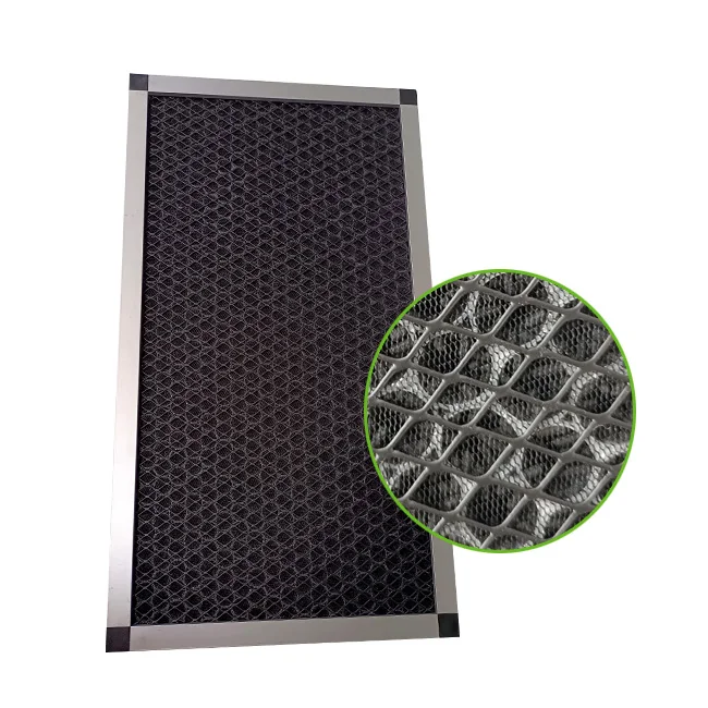 Aluminum or Galvanized frame  0.3 micron 99.99%  H14 Hepa Activated Carbon  Air Filter