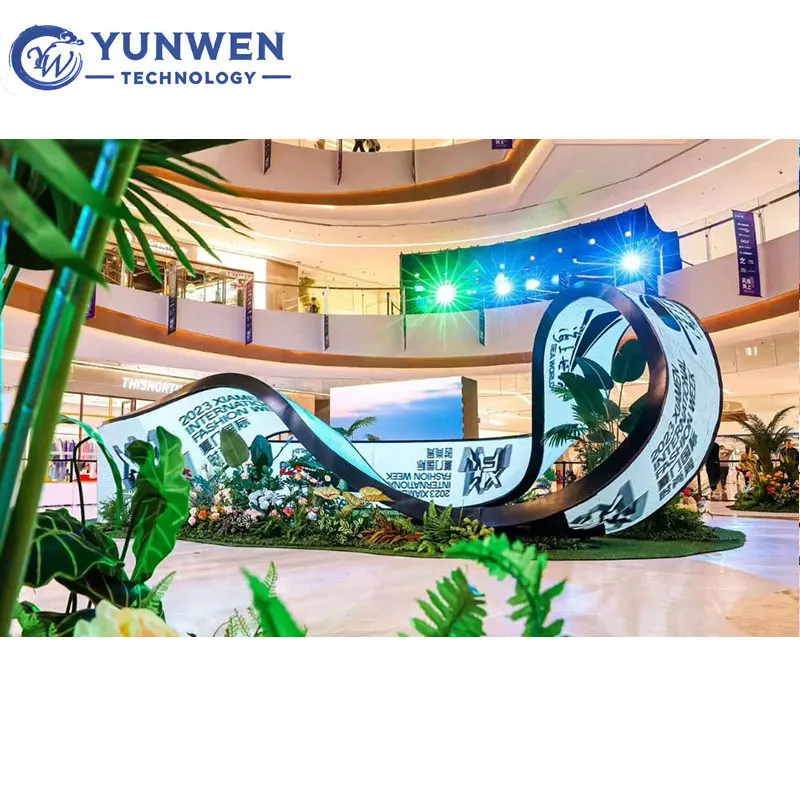 Stunning Visuals Mobius LED Display Wide Angle Environmental Rating User-Friendly Corporate Branding Innovation Hub City Plazas