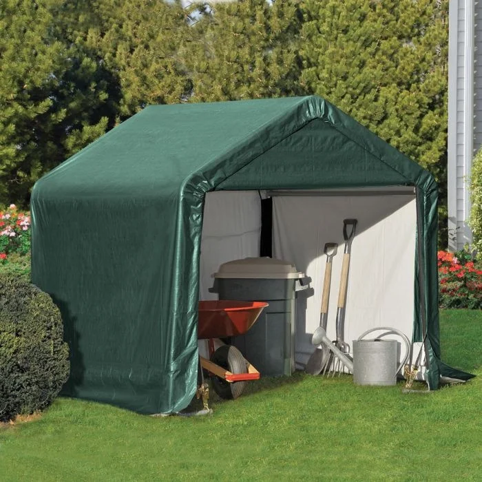Versatile Heavy-Duty PVC Carport Canopy with Portable, All-Weather Tent for Car, Lumber, and Equipment Protection
