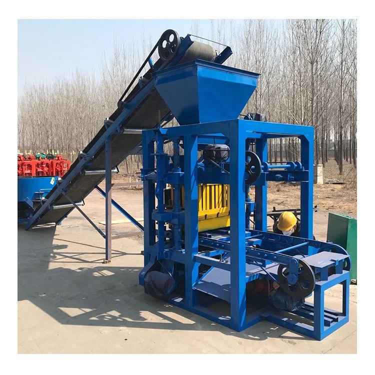 QT4-26D machine de fabrication de briques brick molding machine small block making machine