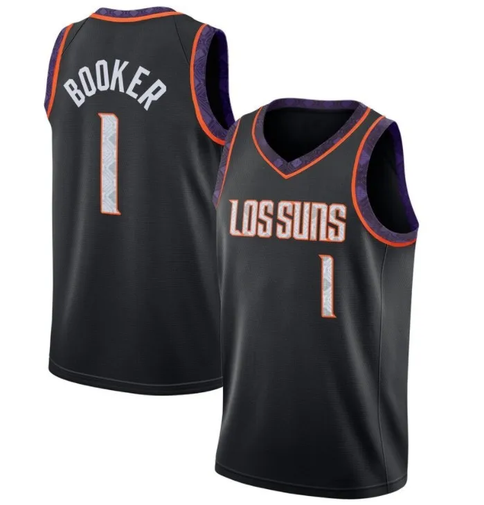 21 новейшая баскетбольная майка лучшее качество Мужская с вышивкой Suns