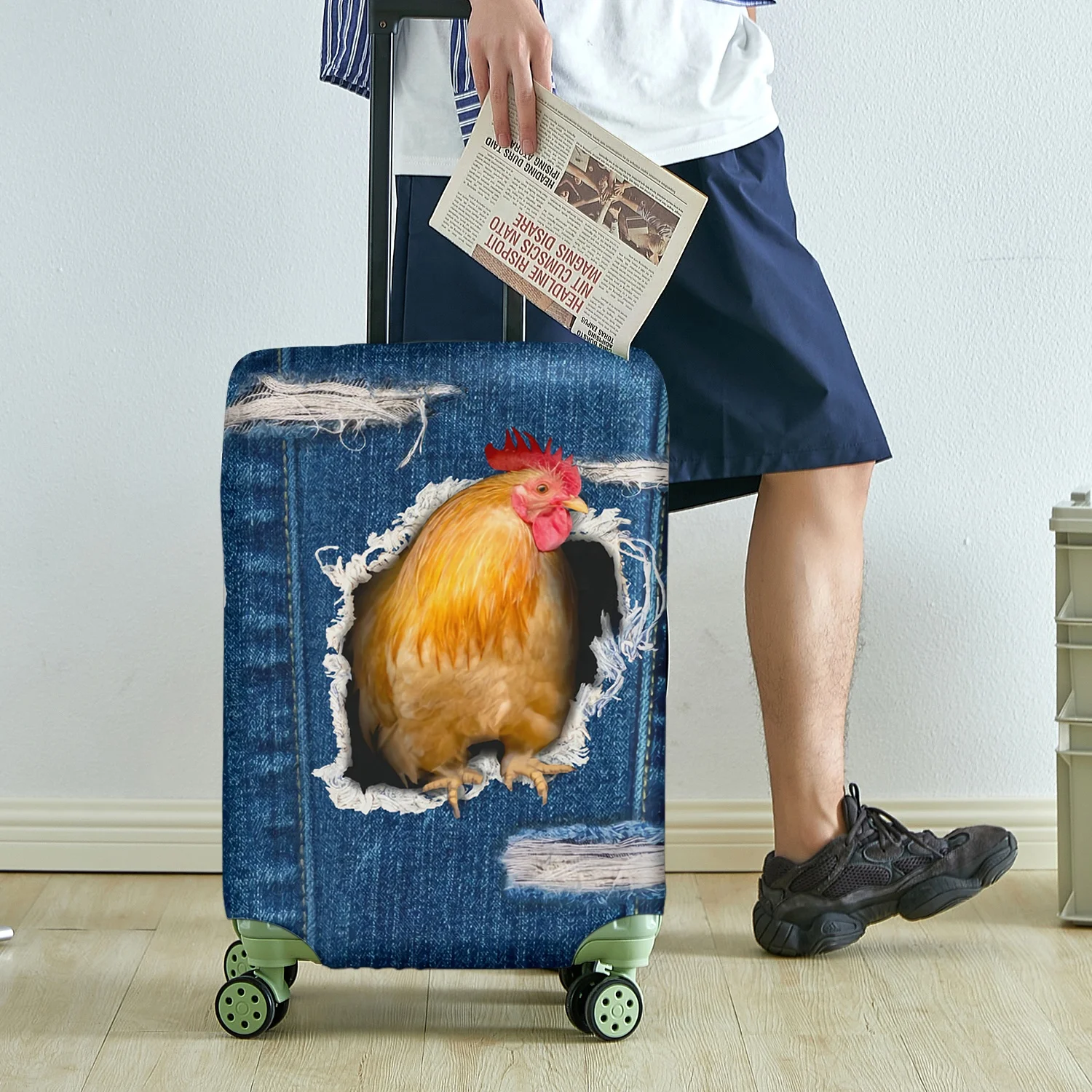 Personalized Sublimation Blank Luggage Cover Custom Polyester Suitcase Cover Spandex Luggage Bag Protective Print Covers