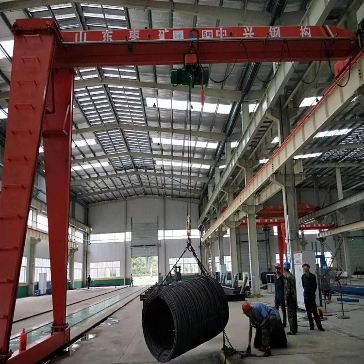 Electric Gantry Crane Gearbox Hoist Lifting Mechanism Construction Outdoor Application 1 30 Ton Loading Motor Engine