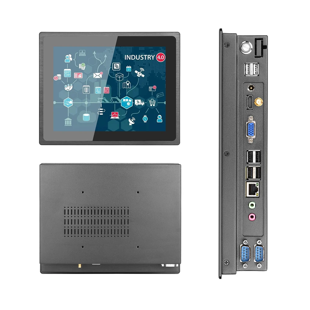 Bestview 10.4 Inch Industrial Touch Screen Panel PC IP65 Waterproof Window 10.4 Inch Capacitive Embedded Industrial PC J6412 i3