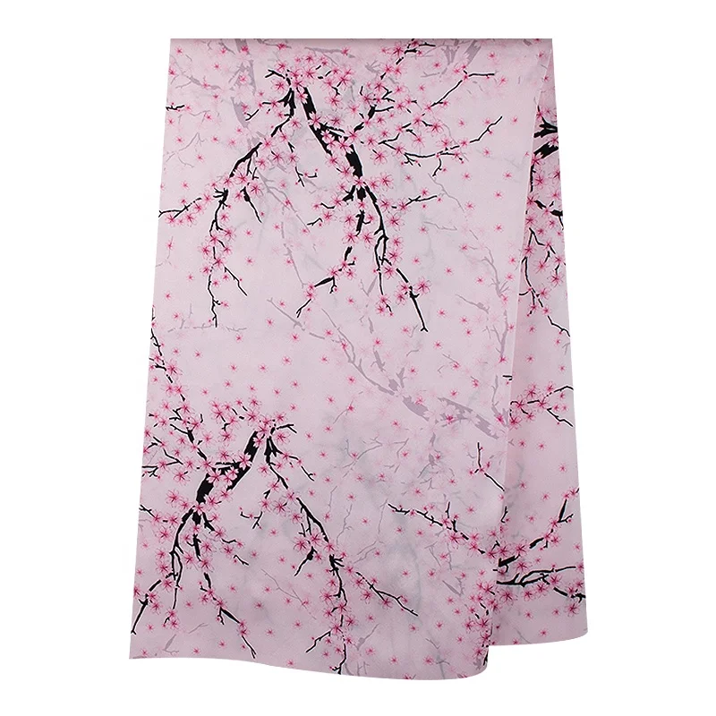 Wholesale 16/19MM Silk satin Dress Digital print Satin Silk Technics Style Fabric 100%pure silk satin printed women dress pajama