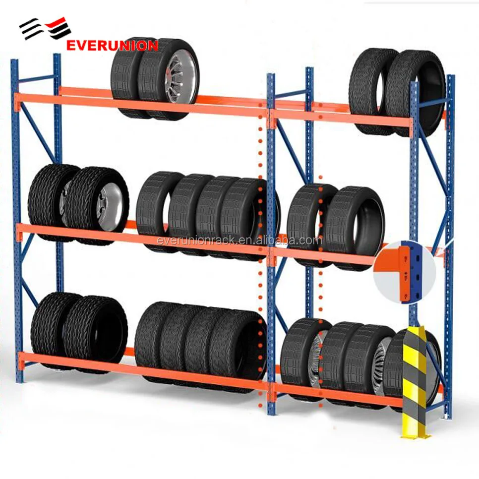 Removable Tire Rack For Warehouse Storage MetalTire Rack