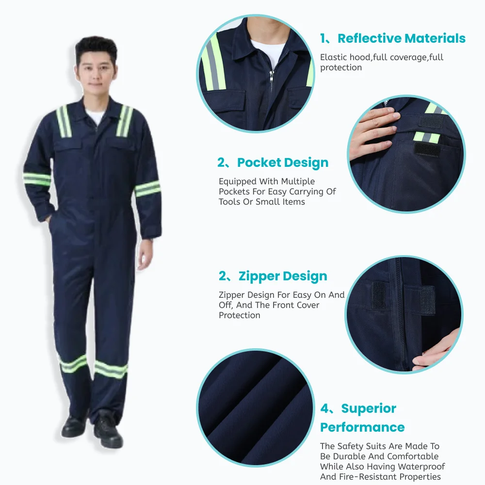 Fabric For Construction Engineering Workwear Reflective Mine Safety Clothing High Visibility For Women Wet Weather