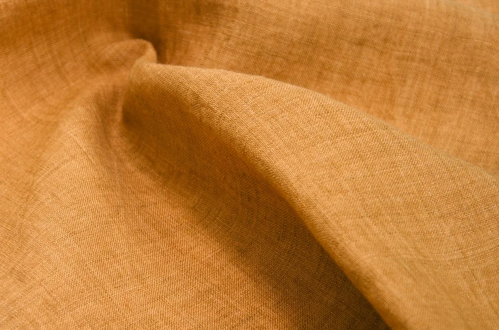 #8513 Sample order stocks linen fabric washed french pure linen yarn dyed linen fabric