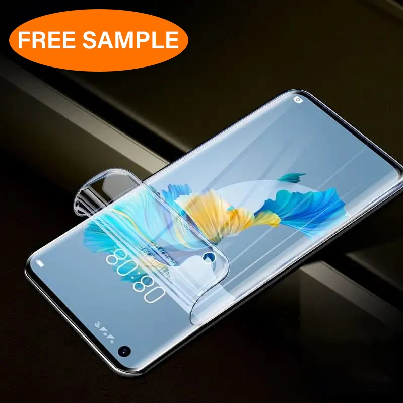 Free sample UV 6H Hardness Anti-shock Cell Phone Hydrogel Film Sheet HD Clear Screen Protector For Cutting Machine