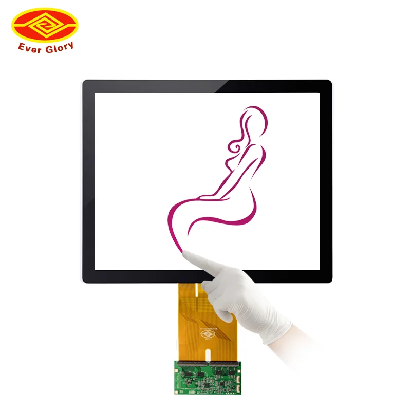 Китайский производитель, водонепроницаемый, IP65, пользовательский, Мульти-сенсорный, воздушный, 18,5 дюймов, контроллер Eeti Ilitek, комплект емкостной сенсорной панели