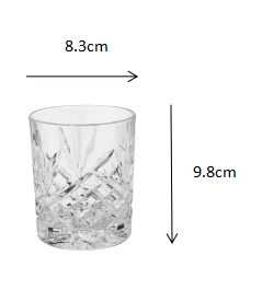 Wholesale personalized tumbler whisky Textured shot glass