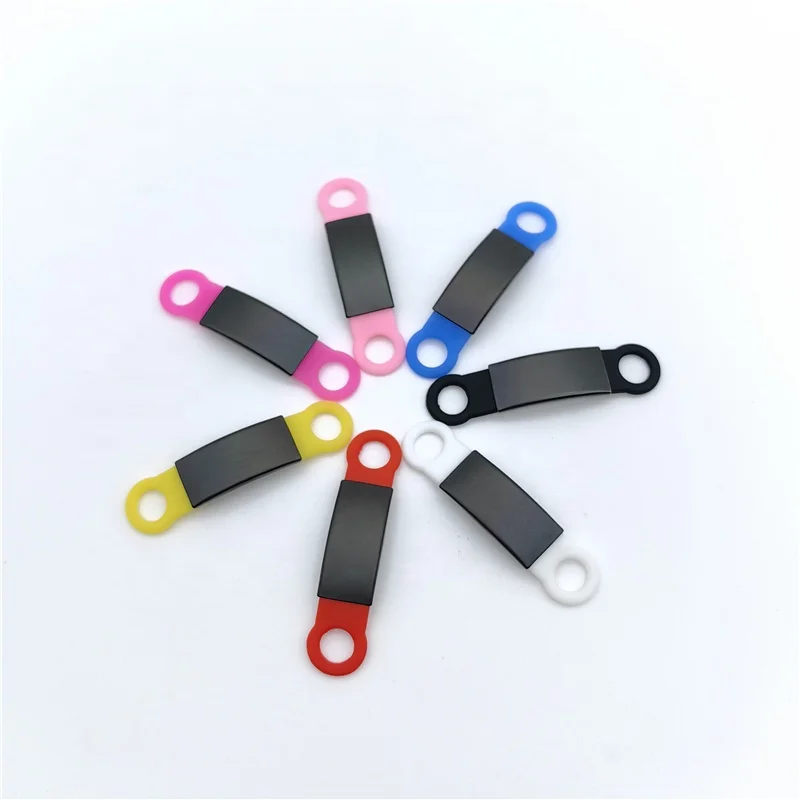 Free sample Stainless steel name plate silicone dog tag pet dog id tag for pet collar