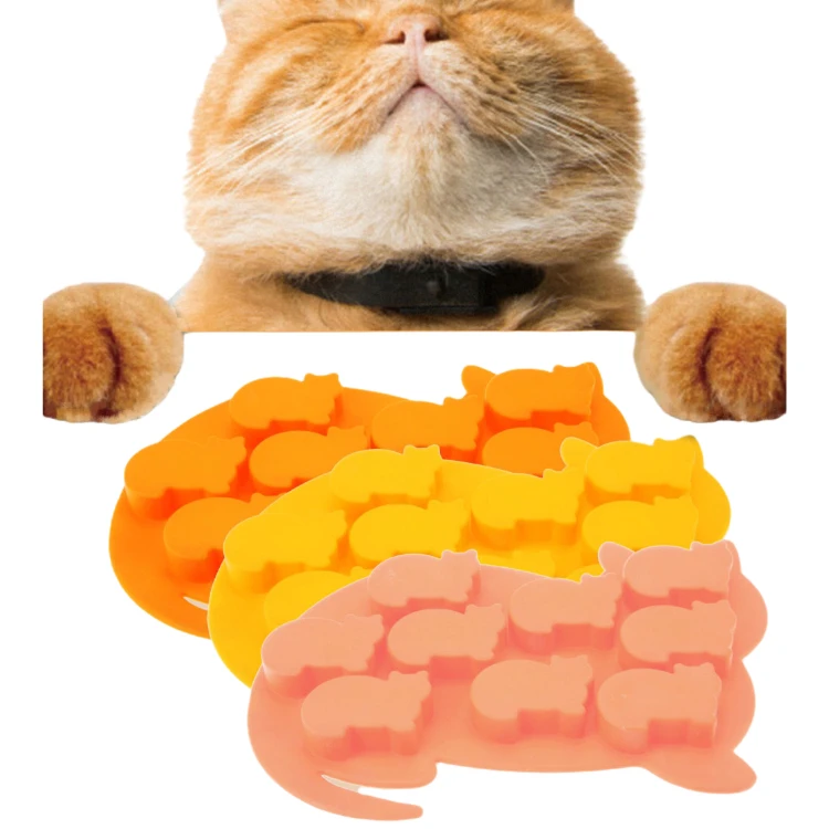 Форма для леденцов в форме кошки силиконовая форма шоколада с высококачественными формочками льда оптовая продажа