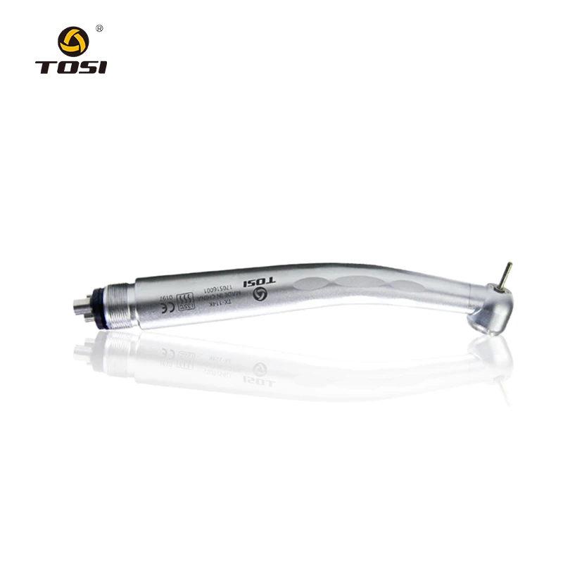 TOSI Ultra Quiet Superior Dental High Speed Handpiece Four/Two Holes Push Botton with Four Water Spray