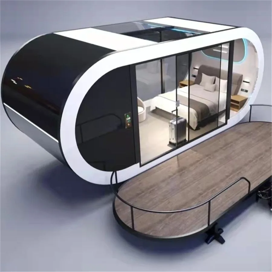 Creative mobile homestay Alien concept spaceship Outdoor integrated house Sunroom Space capsule