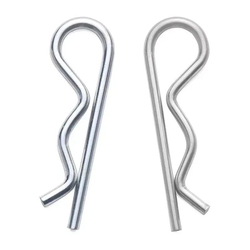 Carbon Steel Conical Cotter Pin R Cotter Pin Spring Wave Pin Elastic Spring Clip Hairpin Lock Security