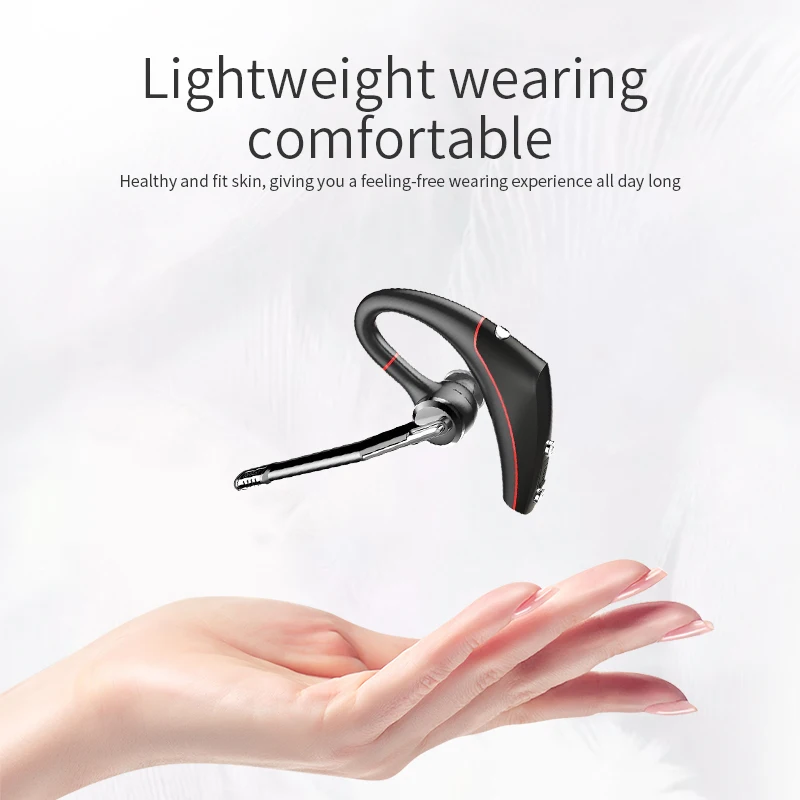 2021 Latest Power Display Headset Single Ear Business qcc3020 enc BT Earphone