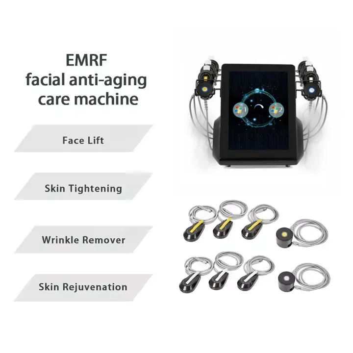 New Products PE Face 6 handles EmRF face lift RF Wrinkle Removal EM PE Face Lifting wrinkle reduction Beauty Machine