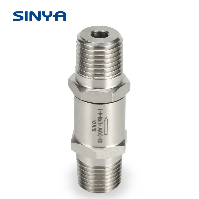 Компрессионная трубка с двойным наконечником Swagelok, тип 1/4 дюйма, 3/8 дюйма, 1/2 дюйма, нержавеющая сталь, невозвратный односторонний приборный обратный клапан