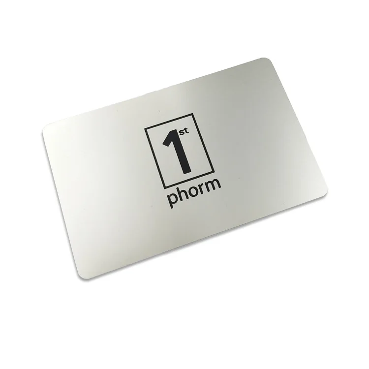 Cheap customized metal name card stainless steel blank metal business cards
