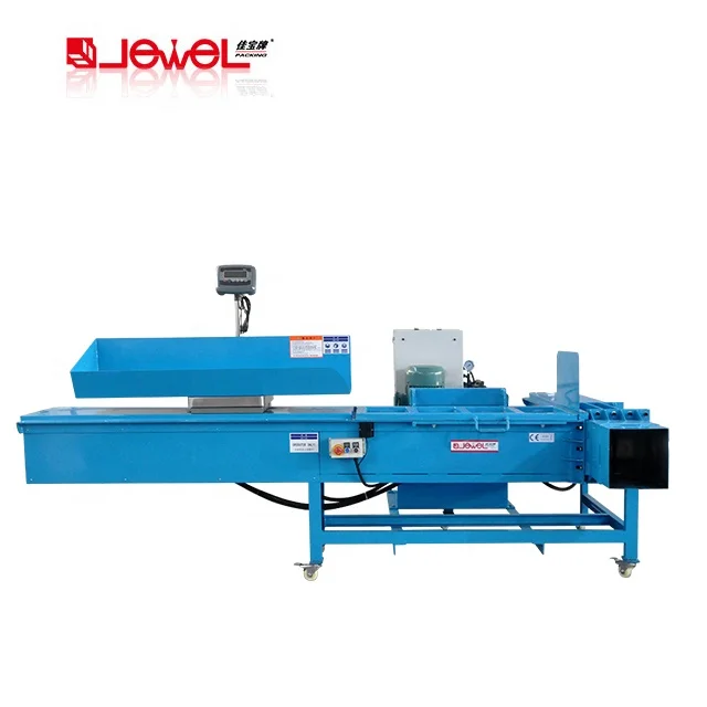 5kg bale weight-fixed mops Baler machine Horizontal Fixed Weight Textiles Baling Press Hydraulic Rag Baler Machine