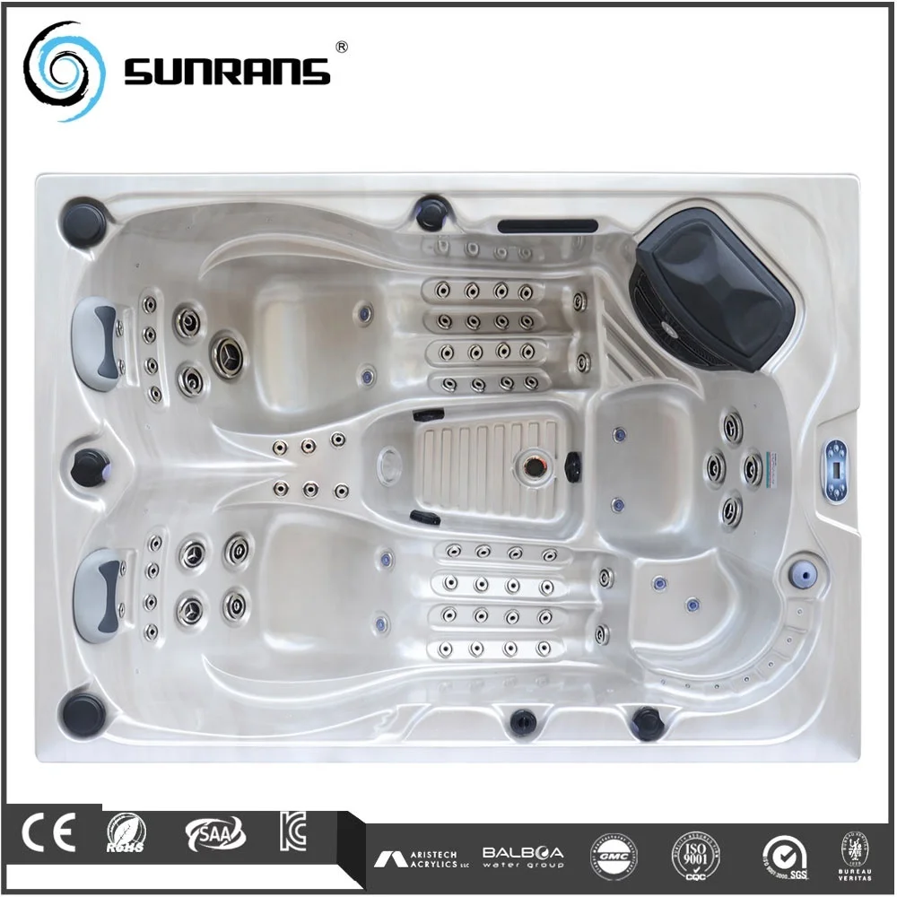 Sunrans Luxurious Small Size Massage Spa Bathtub Whirlpool Intex Garden Hot Tub Outdoor For 3 People Use