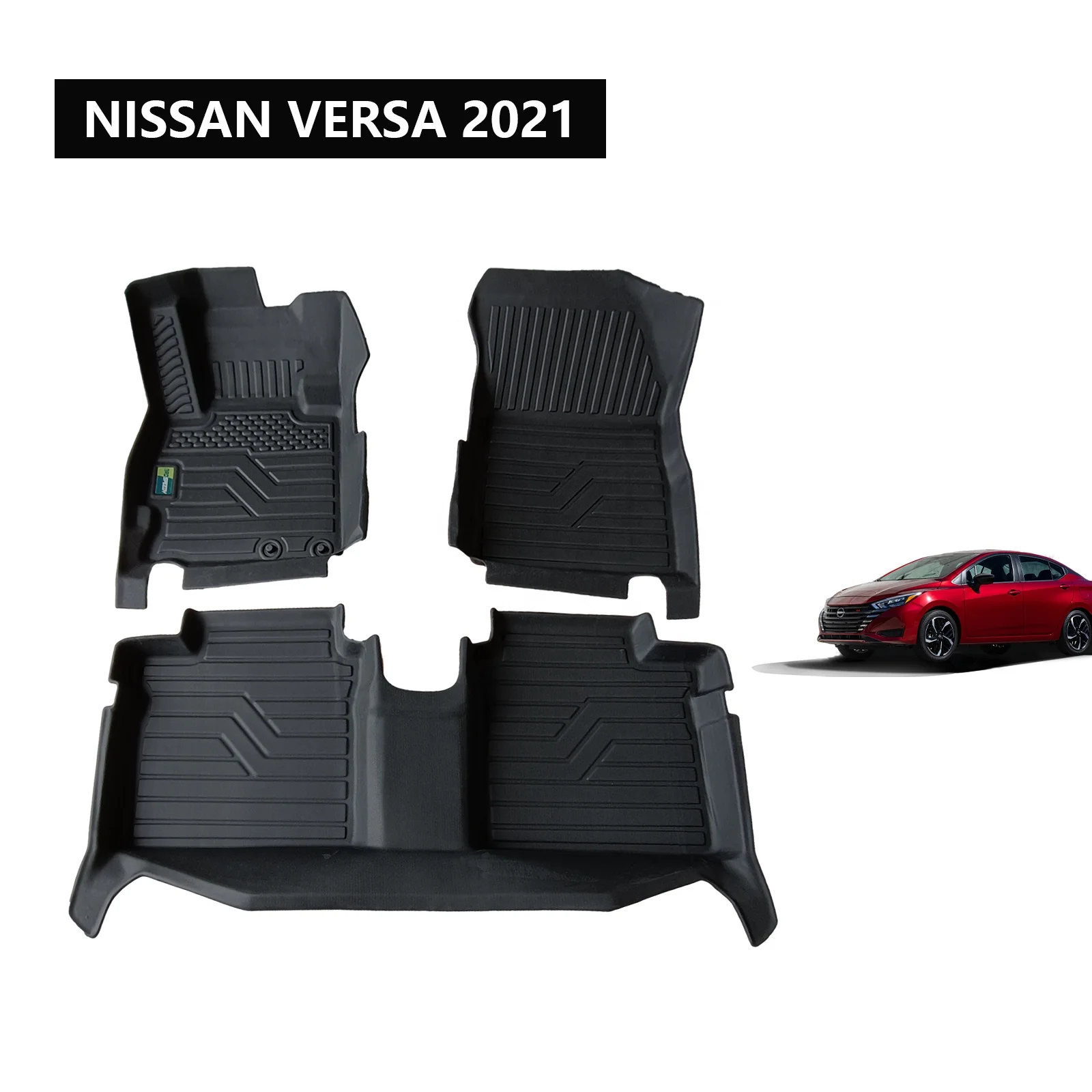 For NISSAN VERSA 2021 Interior Car Accessories TPE Car Floor Mat 3D  Car Mats Durable Floor Mats Factory Price