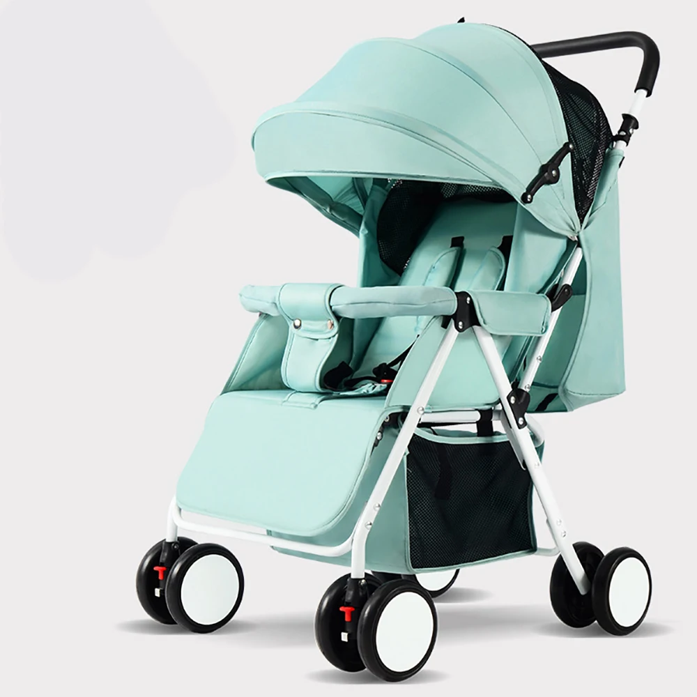 2021 New Design Cheap Stroller Luxury Baby Stroller With Aluminium Frame Foldable Portable Baby Footmuff With 4 wheels
