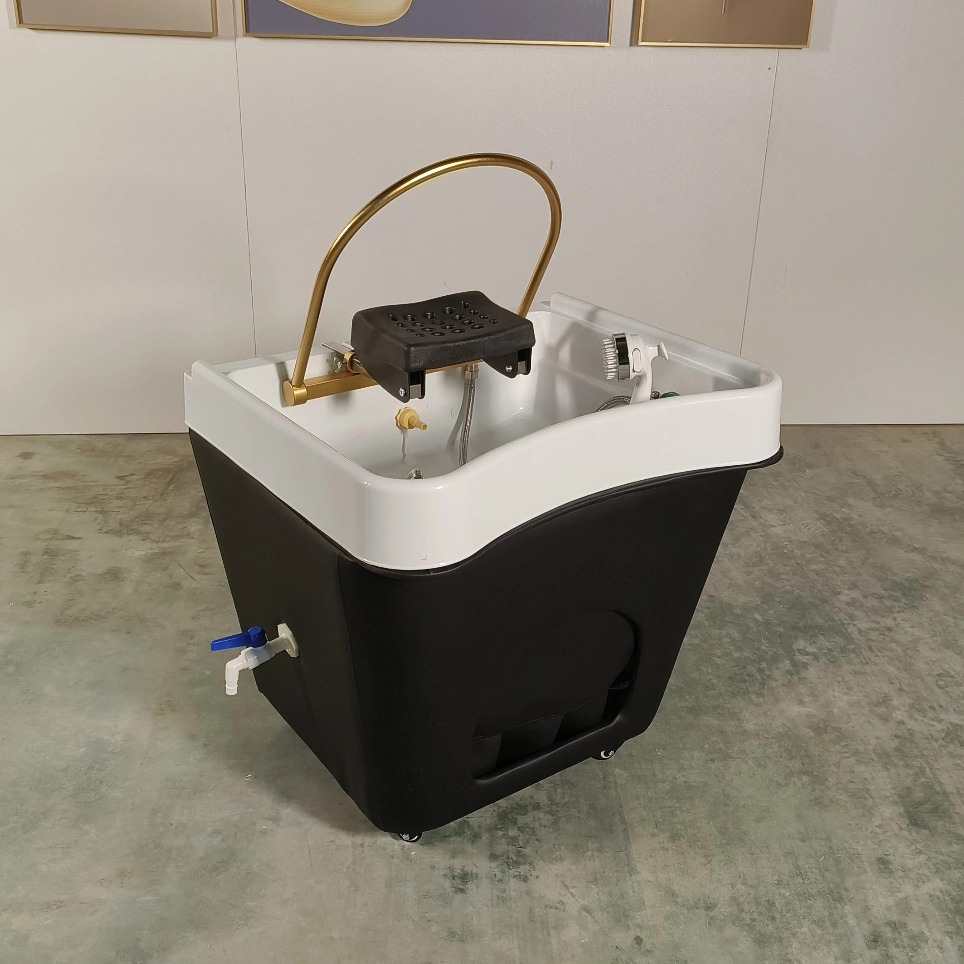 Siman Luxury Portable Shampoo Bowl Sink Custom Head Spa Shower Hair Washing Scalp Massage Home Hospital Beauty Salon Furniture