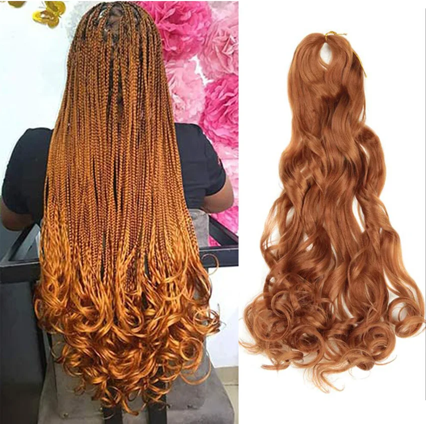 24 Inch Loose Wave Braiding Hair Crochet Braid Extensions Spiral Curl Crochet Synthetic Hair