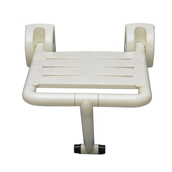 Wholesale Nursing Home Nylon Folding Bath Wall Mounted Chair Flip up Bathroom Shower Grab Bar Seats Elderly Wall Mounted Chair