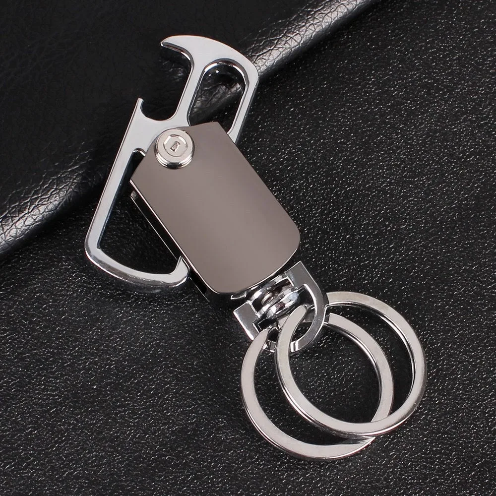 Creative Gyro Metal Keychain Customized Logo Cell Phone Holder Keychains for Promotional Gifts Bottle Opener Clasp Key chain