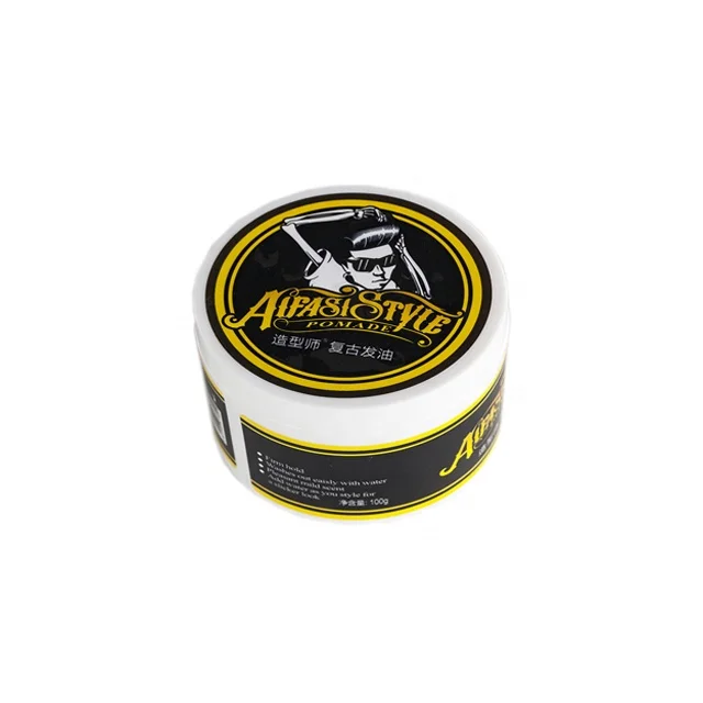 Hot selling customized organic OEM Korean import material private label strong hold hair pomade/hair wax