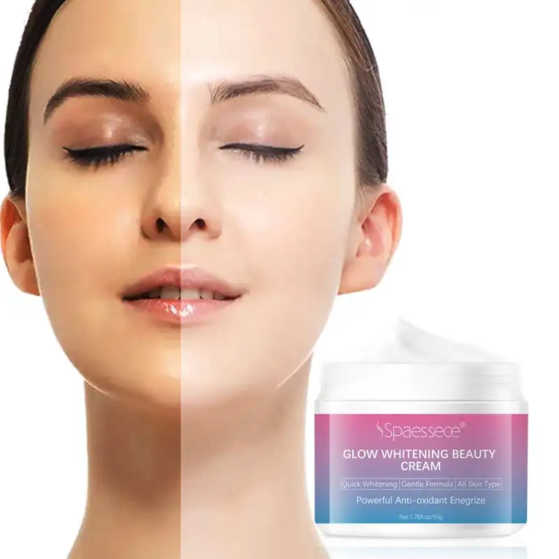 Custom logo glow whitening beauty cream with gentle formula anti oxidant face cream skincare products