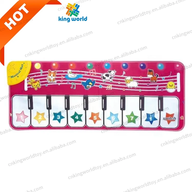 Kids Educational Animal Musical Piano Mat Keyboard Play Mat Floor Piano Instrument Sound Modes Dance Pad Toys