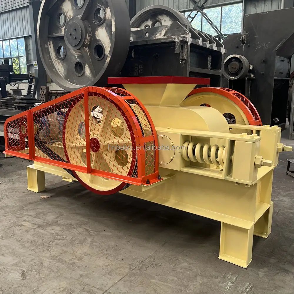 mining industry roll crusher 2pg 250*400 quartz stone double smooth roller crusher machine