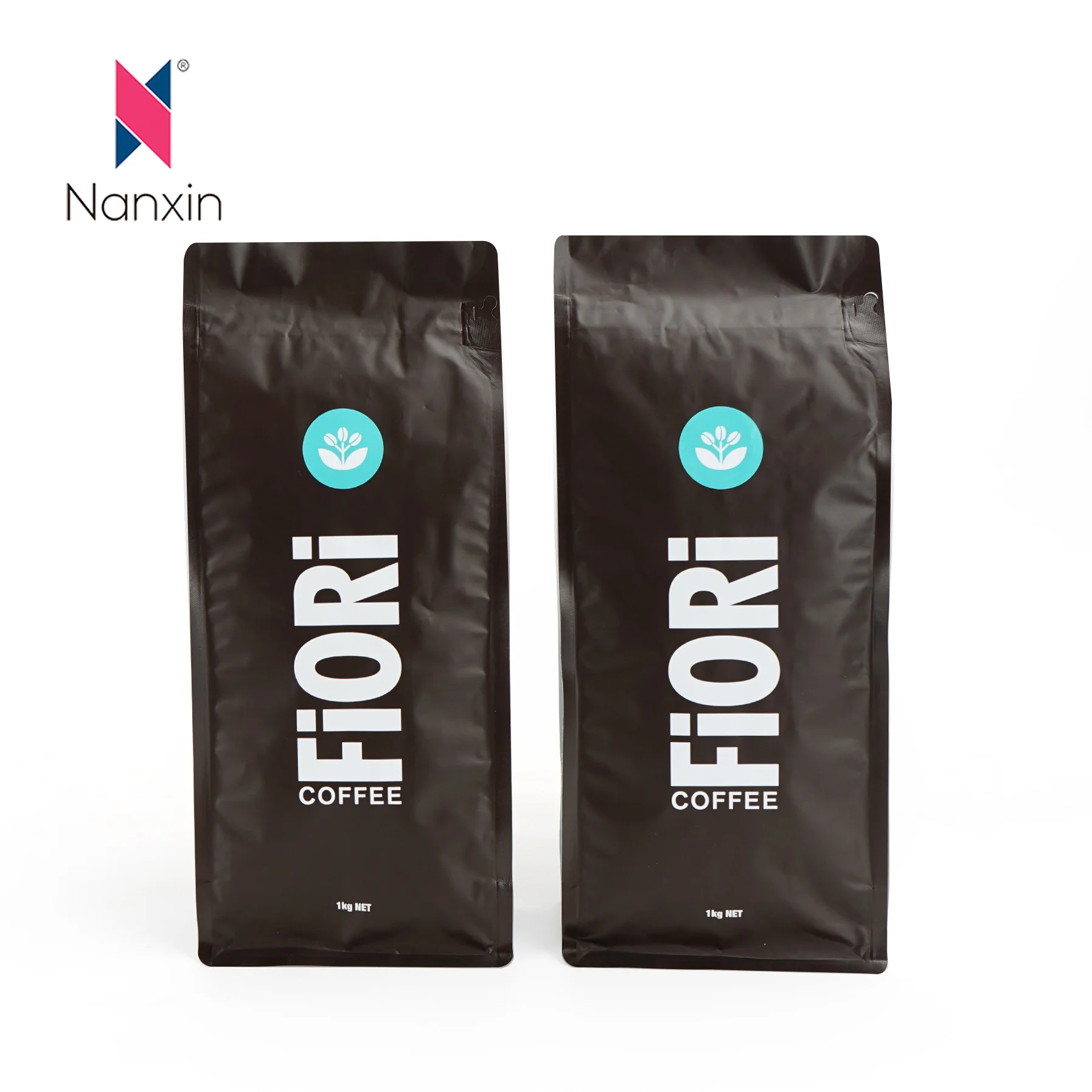 Simple Custom Printed Coffee Bag Pouch 16oz Coffee Bean Packaging Bags with Zipper