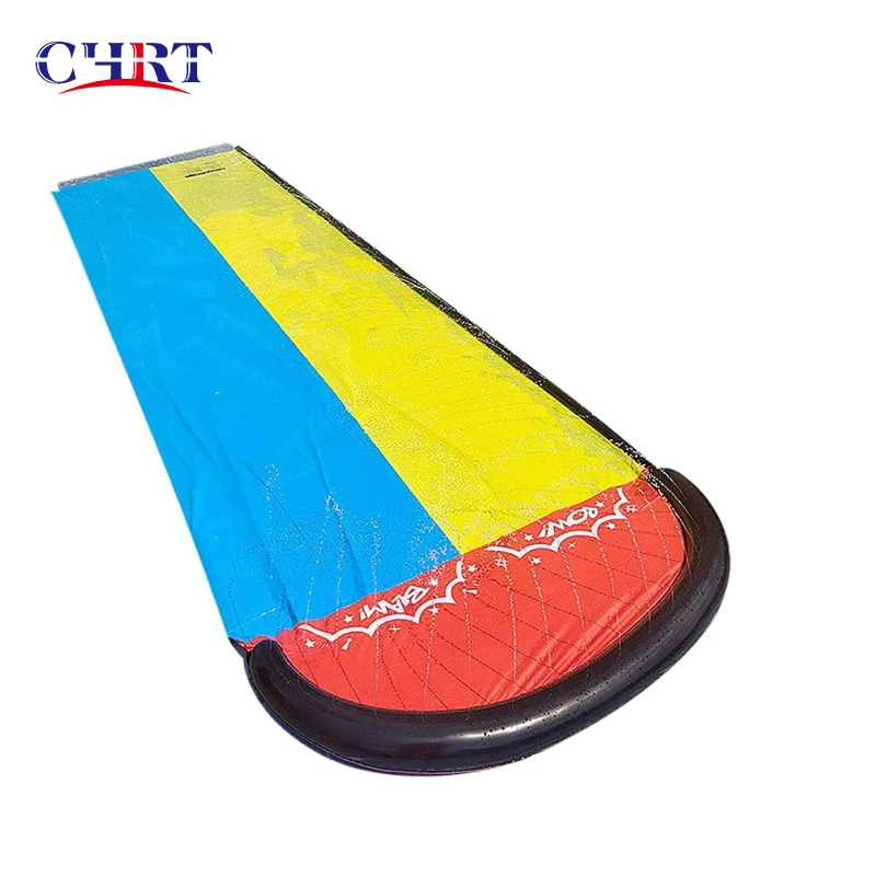 Okyrie Summer Inflatable Foldable Floating Row Water Slides Mat Summer Spray Water Toys For Outdoor Grass Game