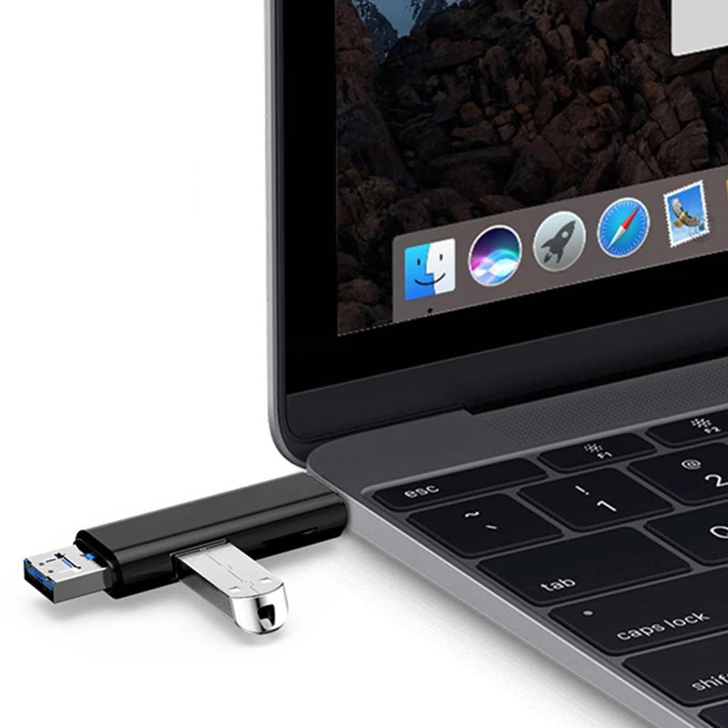 Высокоскоростной Micro SD кардридер Usb 3 1 Type C USB OTG для ноутбука компьютера мобильного