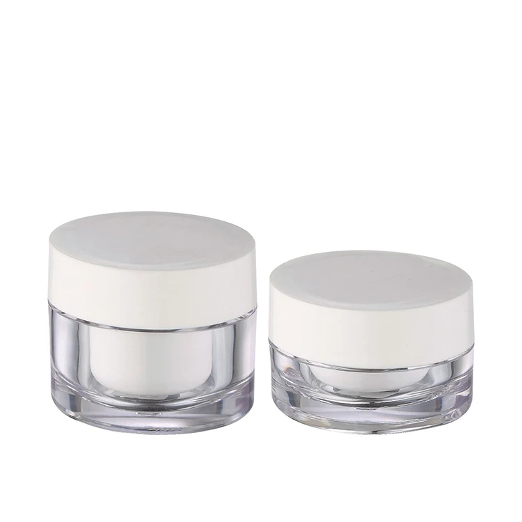 plain acrylic container jars 30g 50g 30ml 50ml round empty clear acrylic plastic sample containers slime storage favor jars