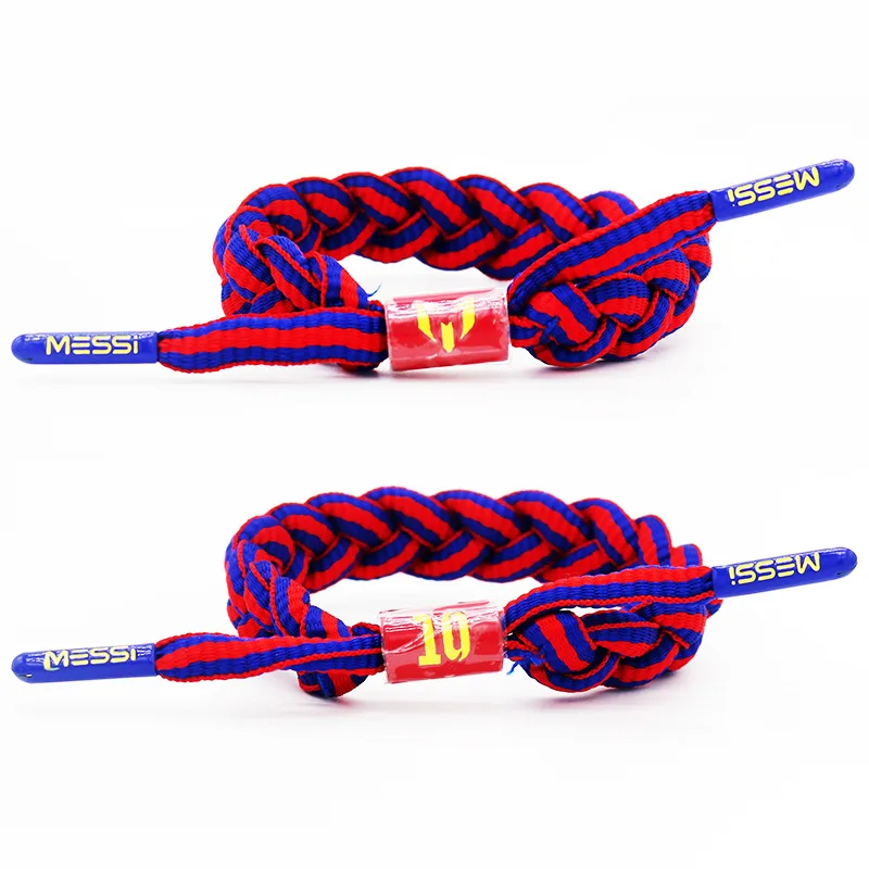 Basketball Team Star Bracelets Hand Weave Adjustable Sports Shoelace Bracelet