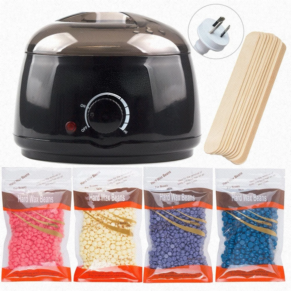 custom logo depilatory warmer heater paraffin hot wax pot melt wax bean warmer for hair removal
