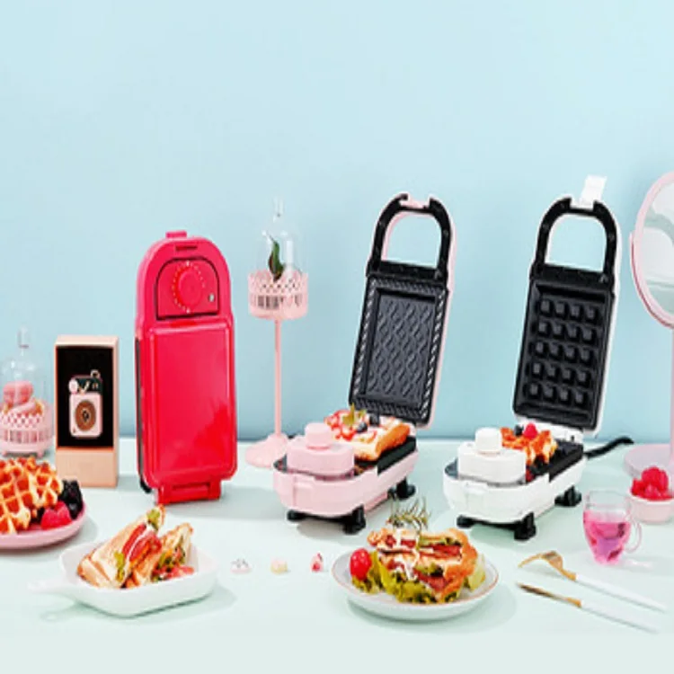 Double-Sided Heating temperature controlled detachable Non-stick Grill 3-in-1 Sandwich Maker