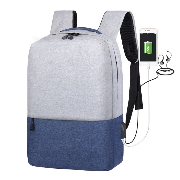 Blank stock oxford fabric USB charge outdoor laptop backpack bag